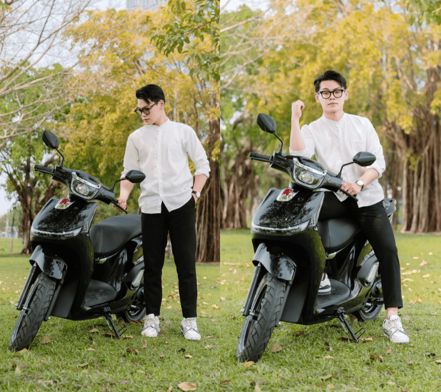 Màu xe điện hợp Mệnh Mộc