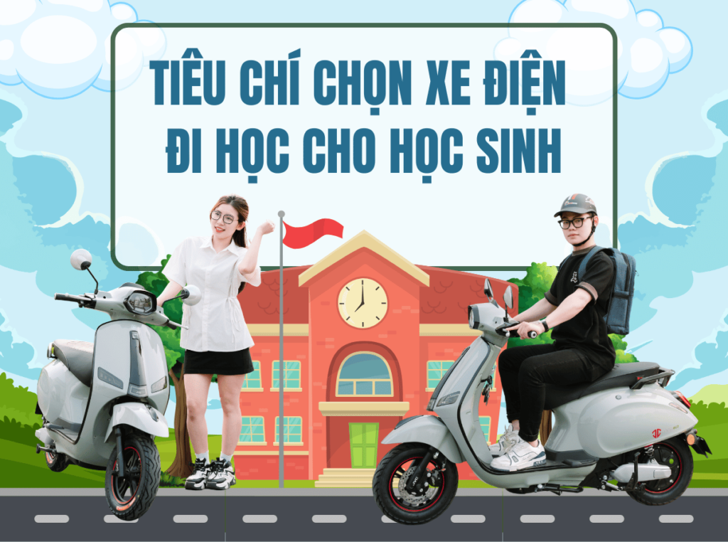 Top 5 tiêu chí chọn xe điện đi học cho học sinh